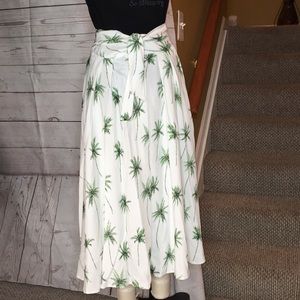 MILLY brand wrap botanical NWT Aline type skirt